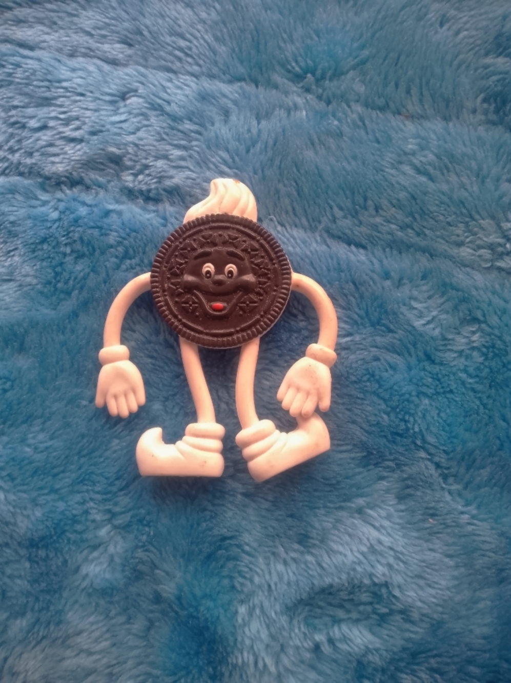 Cookie Character Toy -Vintage Oreo Bendy Figure